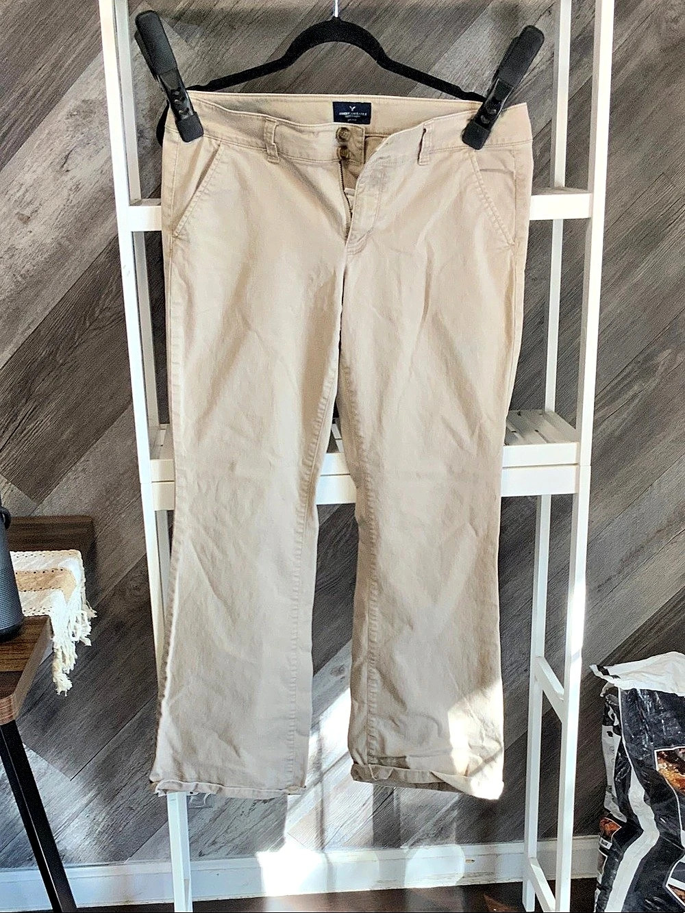 American Eagle Outfitters Artist Khaki Pant Straight Leg Beige Size 12